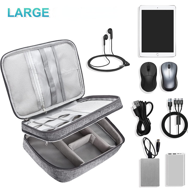 Electronics Organizer Travel Cable Organizer Bag Waterproof Portable Digital Storage Bag Electronic Accessories Case Cable Charger Organizer Case Multifunctional Waterproof Storage Bag Buy Center