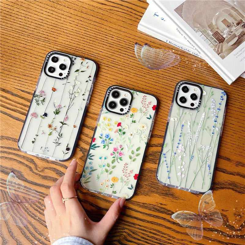 Just Arrived at Buy Center: Drop-resistant Ins Style Timbo Flowers Phone Case