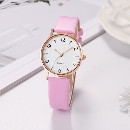 Reloj de moda sencillo e informal con esfera de cielo estrellado para mujer