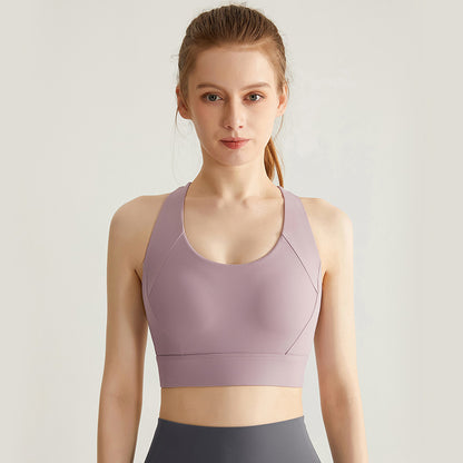 Fresh Arrivals at Buy Center: Women's High-strength Shock-absorbing Integrated Sports Bra Taro Purple