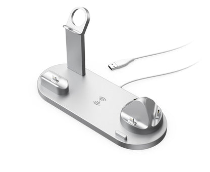 Fresh on the Scene at Buy Center: Mobile Phone Wireless Charger Headset Recharge Stand Watch Stand Silver 15W Wireless Charger