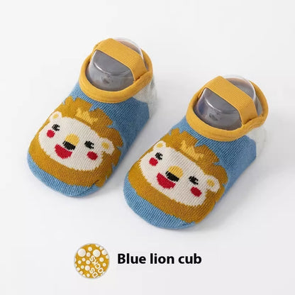 Hot New Items at Buy Center: Cute Printed Anti Slip Cotton Socks For Infants And Young Children Style 8