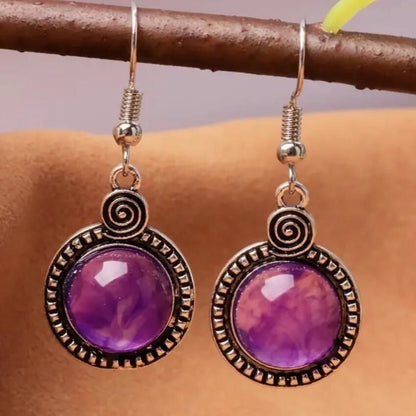 Buy Center Ultimate-Retro Round Pendant Earrings Fashion Trend Ladies