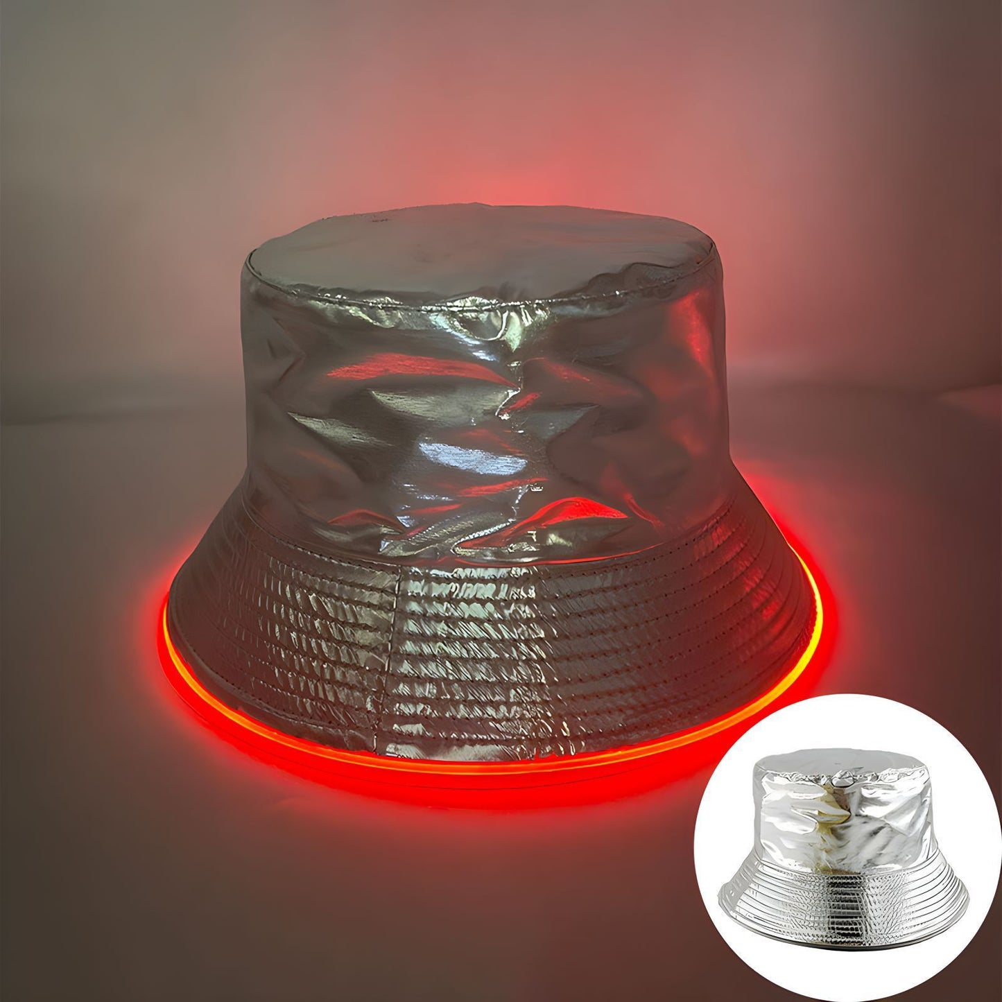 Bar Disco Glowing Bucket Hat Halloween Party LED Light Buy Center