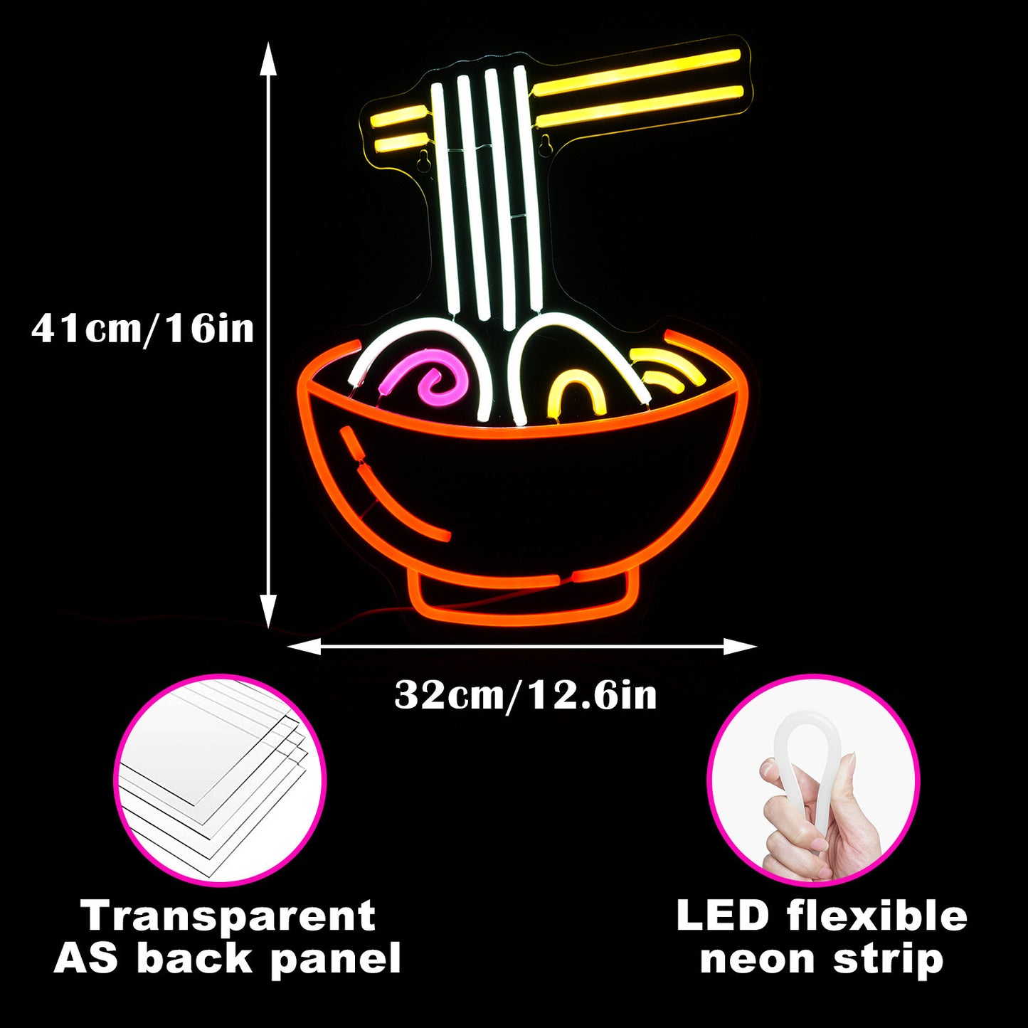 Fresh Arrivals at Buy Center: Lamian Noodles Neon Lamp Decoration