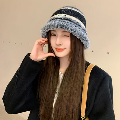 Autumn And Winter Dopamine Knitted Wool Cap Women's Warm Korean Style Buy Center