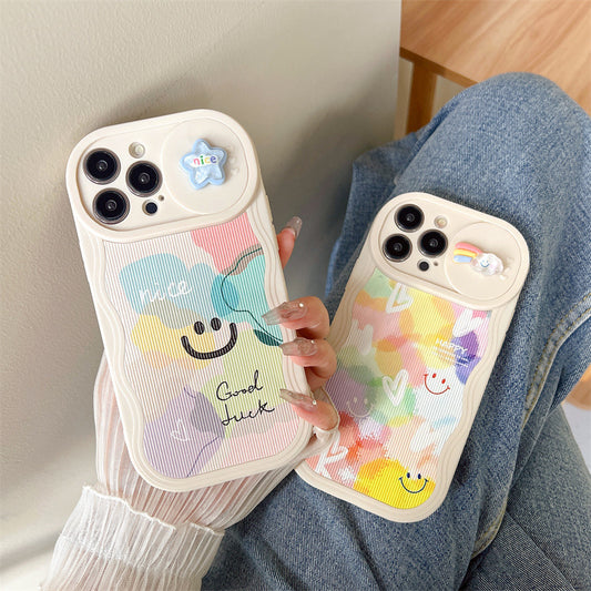 Just Arrived at Buy Center: Graffiti Color Sliding Window 13 All-inclusive Lens Phone Case