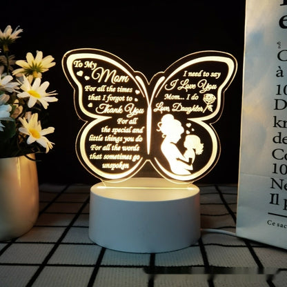 Hot New Items at Buy Center: Heart-shaped Table Lamp Gift Lamp For Parents, Sisters And Friends USB Monochrome Warm Light Love Message 11