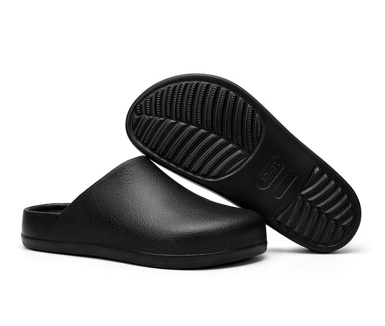 Fresh on the Scene at Buy Center: Closed-toe Slippers Outer Wear Non-slip, Waterproof And Oil Resistant Half Slippers