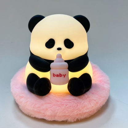 Newly Released at Buy Center: Flower Panda Colorful Silicone Pat Lamp Panda seat cushion English