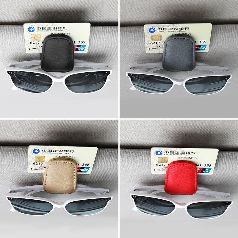 Fresh Arrivals at Buy Center: Sunglasses Holder Eye Case Creative Automotive Sun Louver Clips For Storage Car Glasses Clip