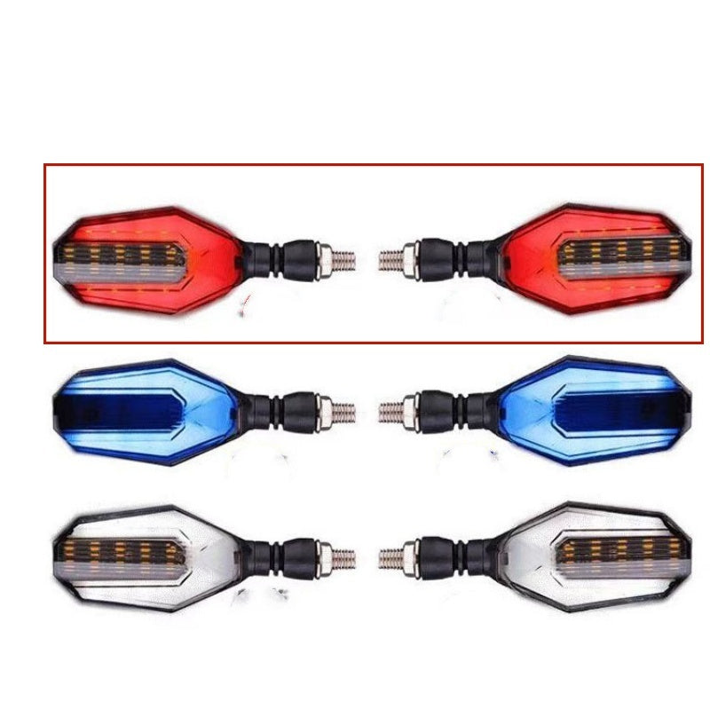 Newly Released at Buy Center: Motorcycle Modified Two-color Light Guide 30LED Steering Indicator Signal Red Light Guide