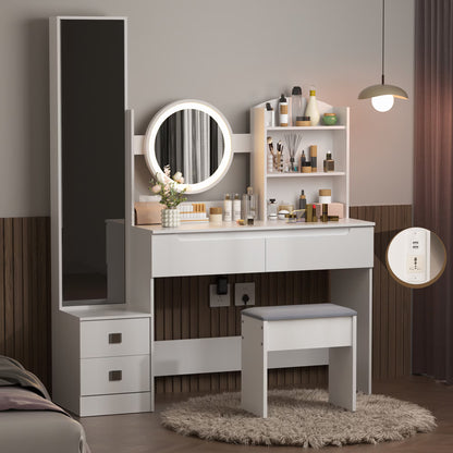 VFF Bedroom Dressing Table, Modern Minimalist Makeup Cabinet, Master Bedroom Makeup Mirror, Makeup Table Mirror Cabinet Buy Center