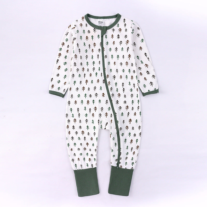 Newly Released at Buy Center: Spring And Autumn Long Sleeve Cotton Baby Jumpsuit Male And Female Baby Home Romper