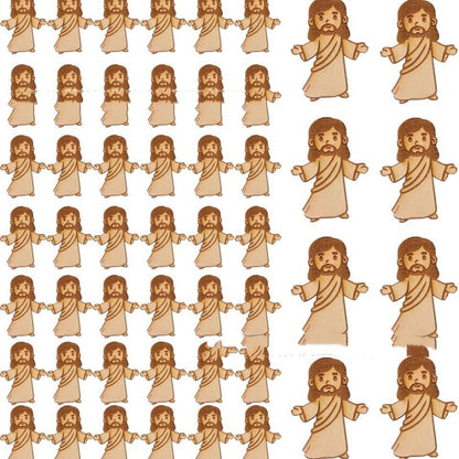 Just Arrived at Buy Center: Mini Wooden Jesus Villain Diy 50 Wooden Villains