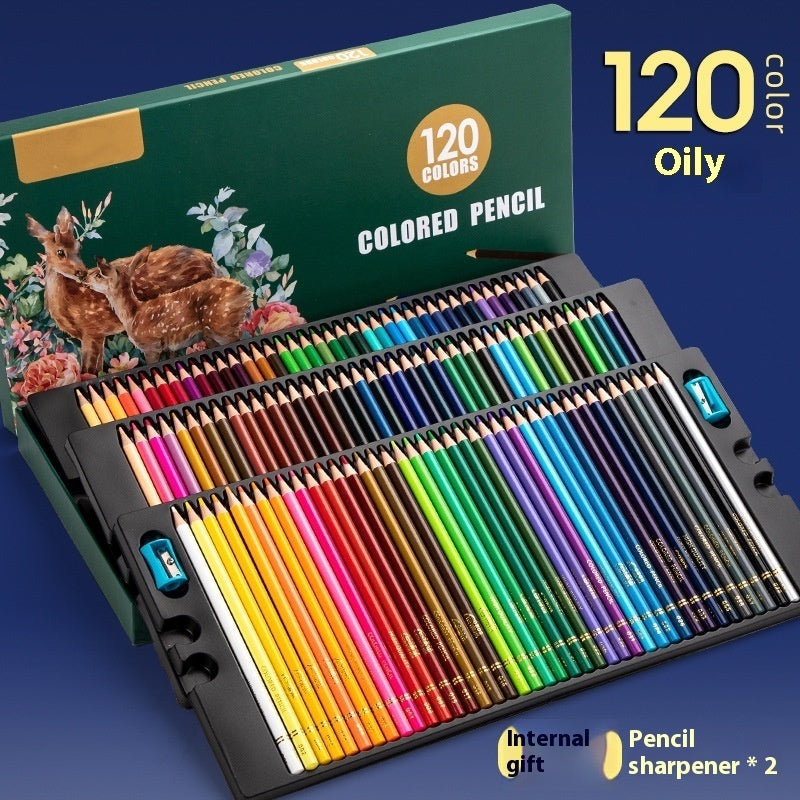 Buy Center Handpicked- Water-soluble Oily Hand-painted Sketch Color Brush Color Lead Oil 120 Colors