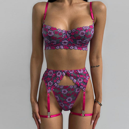 Just Arrived at Buy Center: Women's Contrast Color Fashion Embroidered Bikini