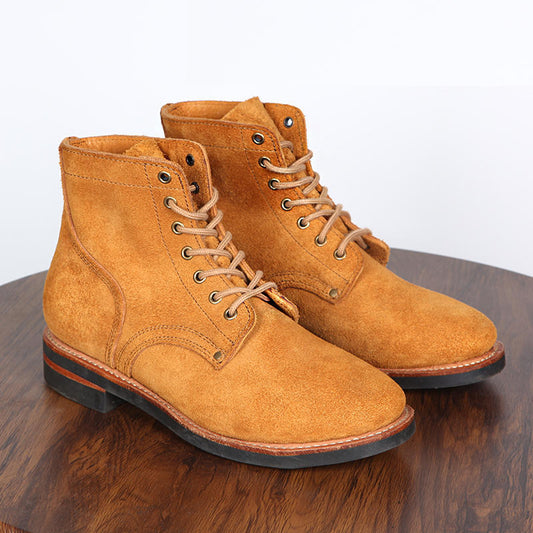 Fresh on the Scene at Buy Center: Vintage Work Boots High Top Orange