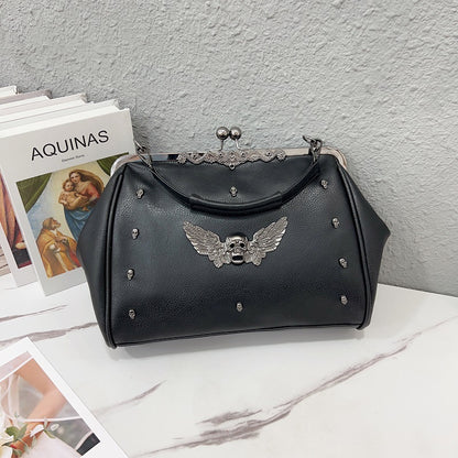 Just Arrived at Buy Center: Solid Color Wings Retro Messenger Bag For Women