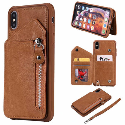 Zipper Wallet Case With Stand Tpu Anti-fall Shell Buy Center