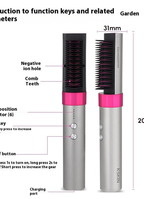 Anion Wireless Straight Comb Wireless Rechargeable Version Portable Dual-purpose