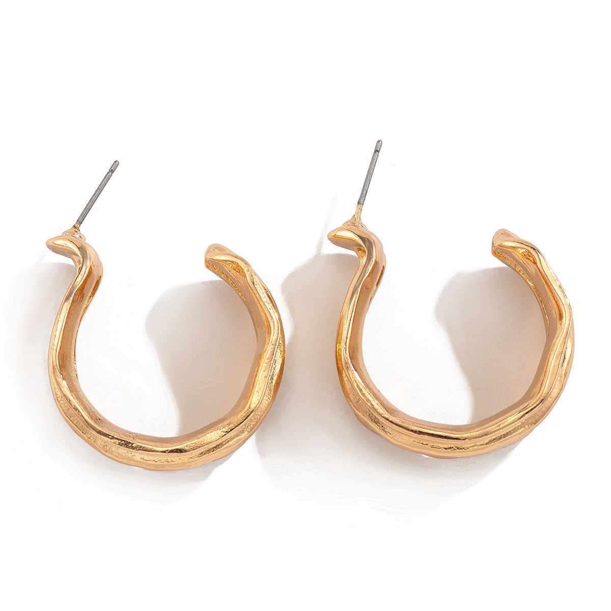 Niche Design Half Ring Stud Earrings Simple Buy Center