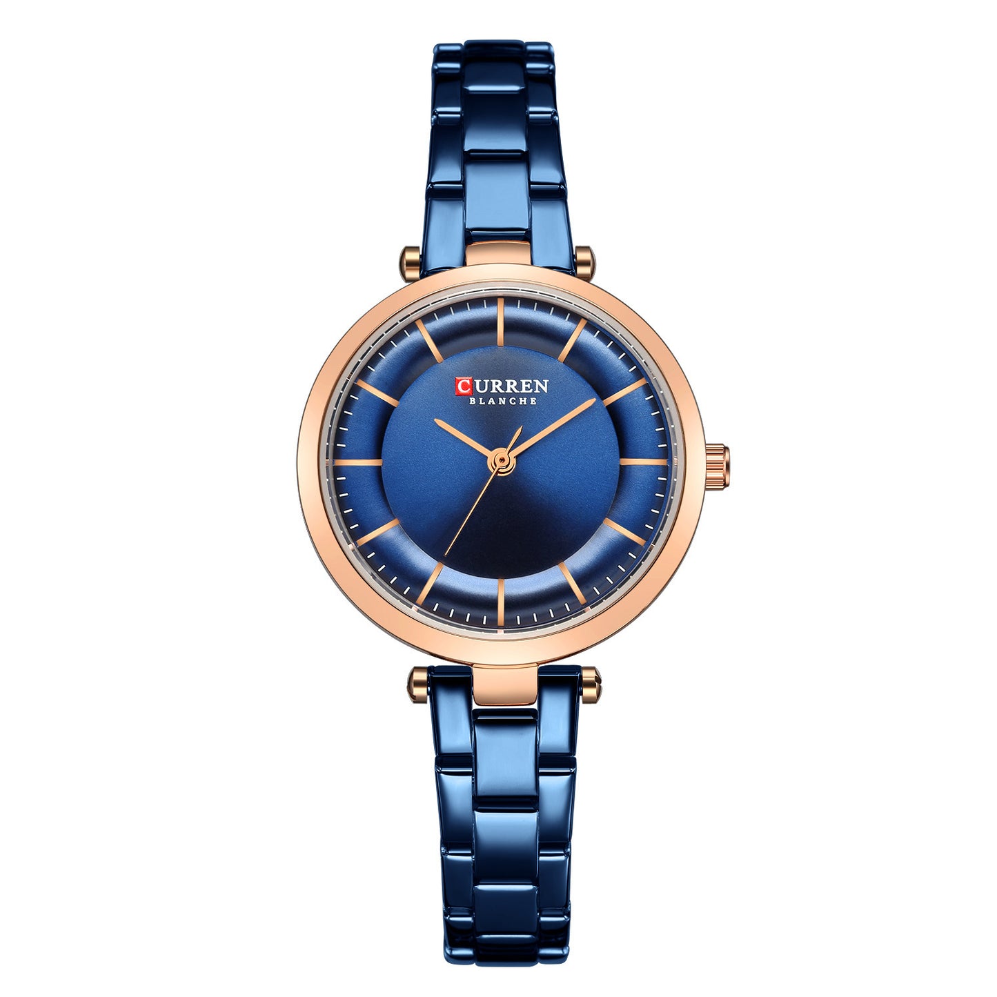 Buy Center Exclusive Offer-Casual Fashion Women's Quartz Watch Rose Shell Blue