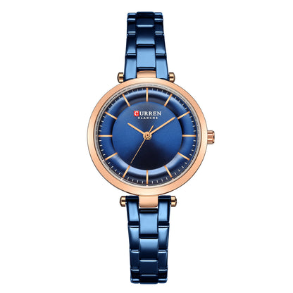 Buy Center Exclusive Offer-Casual Fashion Women's Quartz Watch Rose Shell Blue