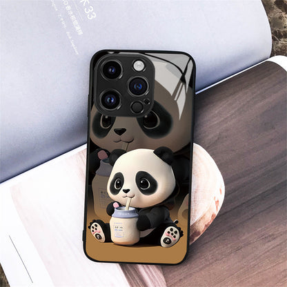 Just Arrived at Buy Center: Panda Phone Case Cute Cartoon National Treasure Glass Hard Case