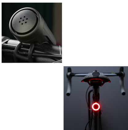 Bicycle taillight usb Circular with horn