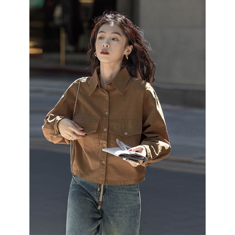 Coat Design Sense Hong Kong Style Top Vintage Long Sleeve Shirt Buy Center