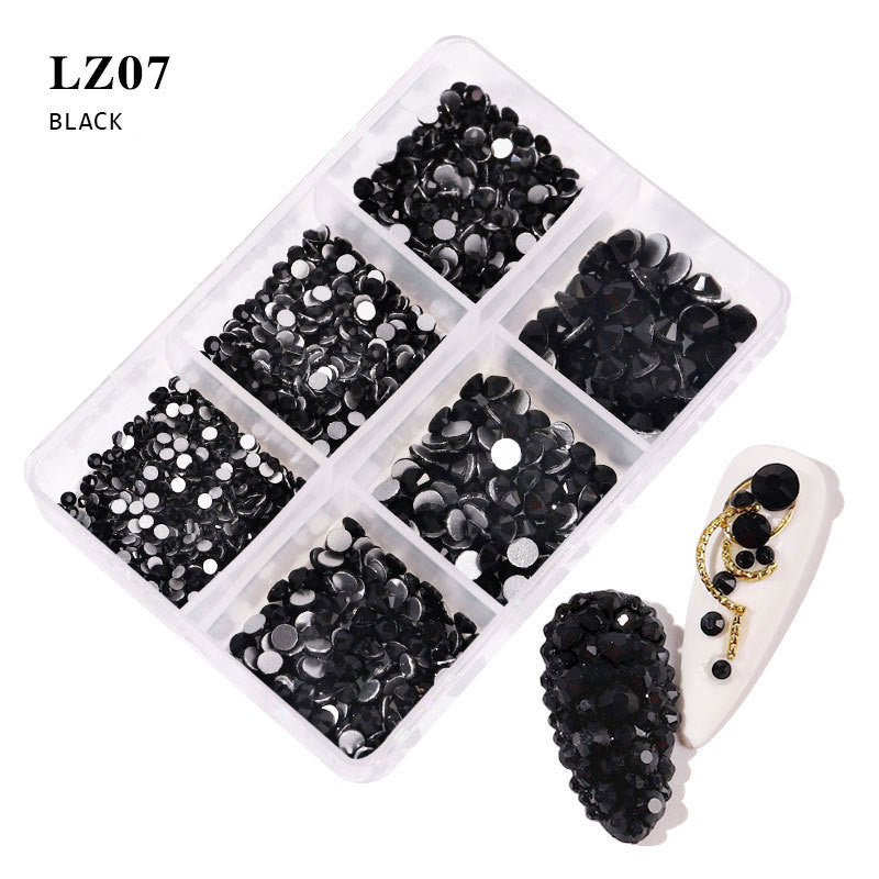 Nail Art Flat Rhinestone Set Mixed Color Rhinestones