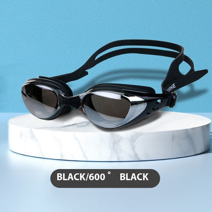 Trending Now at Buy Center: Waterproof Anti-fog Myopia Swimming Goggles Opt6100 Black 600 Degrees