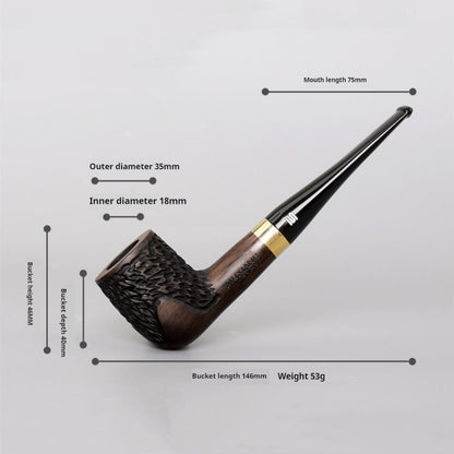 Newly Released at Buy Center: Costustoot Handmade Blackwood Pipe Wooden Smoking Set Pipe Dual-use Carved Ac0015K01