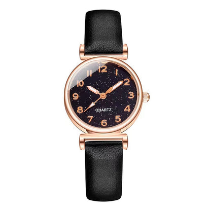 Montre à quartz avec bracelet en forme de cœur pour femme