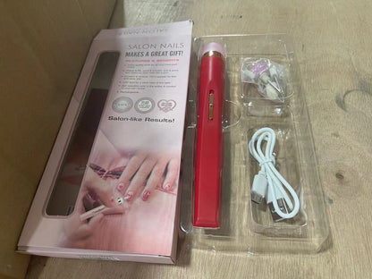 Fresh on the Scene at Buy Center: Cross-border Nail Piercing Device Electric Nail Trimmer Five-in-one Nail Polishing Machine Nail File Flawless Nail Polish Red