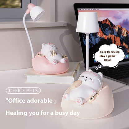 Hot New Items at Buy Center: Creative Sleeping Cat Small Night Lamp Night Charging Pat Lamp