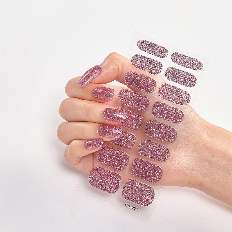 Hot New Items at Buy Center: Solid Color 16 Small Stickers Nail Stickers Simple Nail Stickers CS037