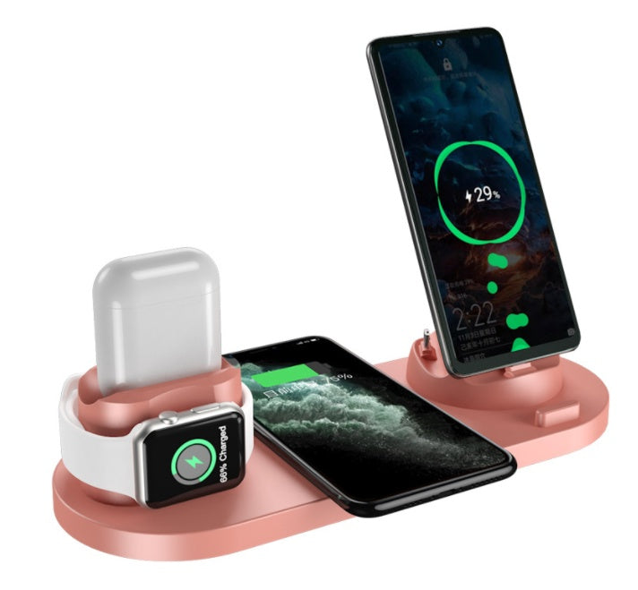 Wireless Charger For IPhone Fast Charger For Phone Fast Charging Pad For Phone Watch 6 In 1 Charging Dock Station Buy Center