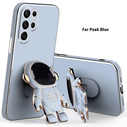 Just Arrived at Buy Center: Electroplating 6D Astronaut Bracket Phone Case Gray