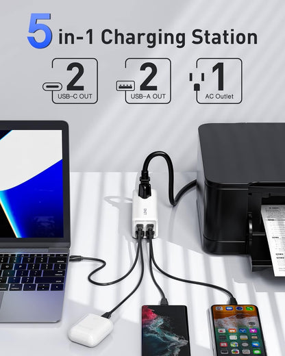 Fresh Arrivals at Buy Center: USB C Charger, MANTO 65W 5-in-1 GaN USB Charging Station, Super Fast Charger With 2 USB C Ports, 2 USB Ports And 1 Outlet, USB C Power Strip