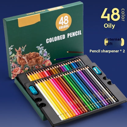 Buy Center Handpicked- Water-soluble Oily Hand-painted Sketch Color Brush Color Lead Oil 48 Colors