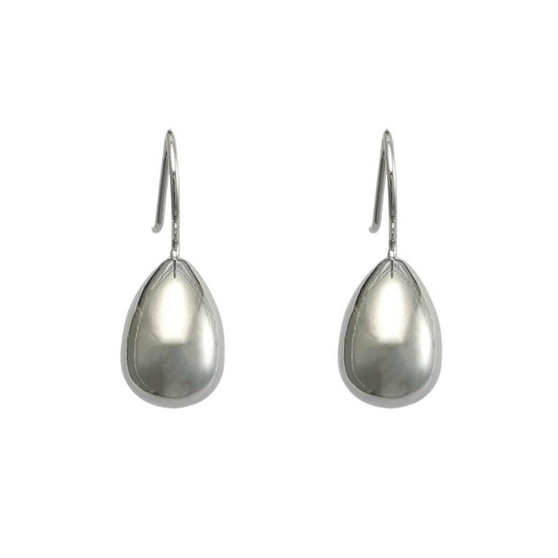 Buy Center Premium-Water Drop Simple High Cold Earrings For Women Silver