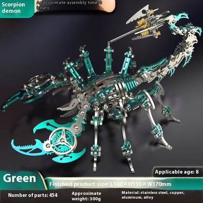 Fresh Arrivals at Buy Center: Metal Assembly Model Puzzle Toys Green Scorpion Assembled Bag