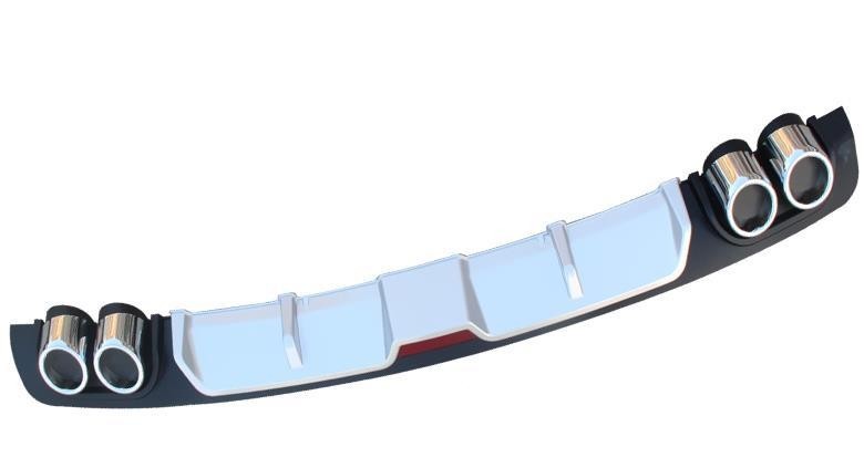 Hot New Items at Buy Center: Automotive Rear Bumper Modification Accessories 129 Silver Black