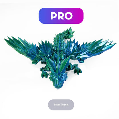 Hot New Items at Buy Center: 3D Printed Gemstone Flying Dragon Deformed Figurine Crystal Laser Green PRO Version