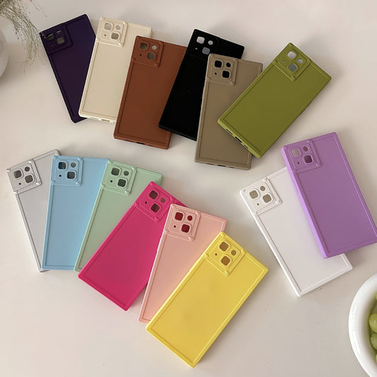 Newly Released at Buy Center: Simple Solid Color Square Phone Case