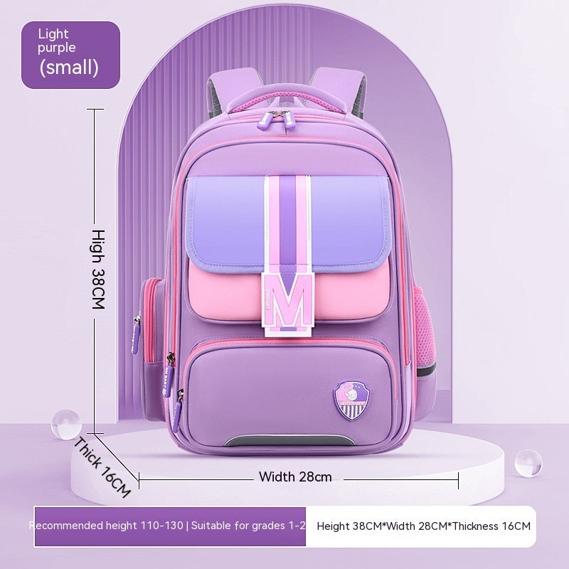 Baby Burden Relief Spine Protection Primary School Student Schoolbag Large Capacity Lightweight Children Backpack