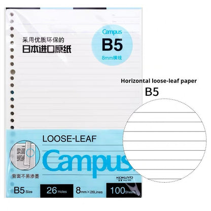 Buy Center Hot Pick-Loose Spiral Notebook Shell Pastel Cookie Soft Light Refill B5 Plaid Impression A5 B5100 Page Horizontal Line