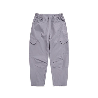 Pantalones cargo de ocio de mezcla de fibras químicas para hombre